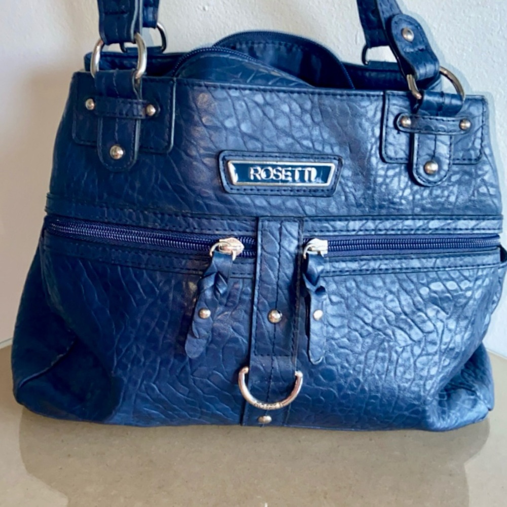 Rosetti blue leather purse